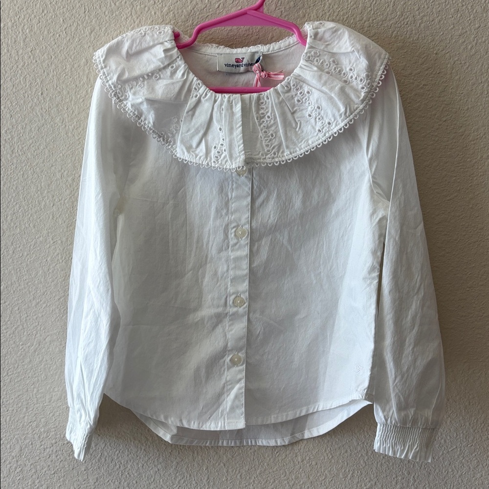 Girl’s Vineyard Vines Long Sleeve Blouse, 5
